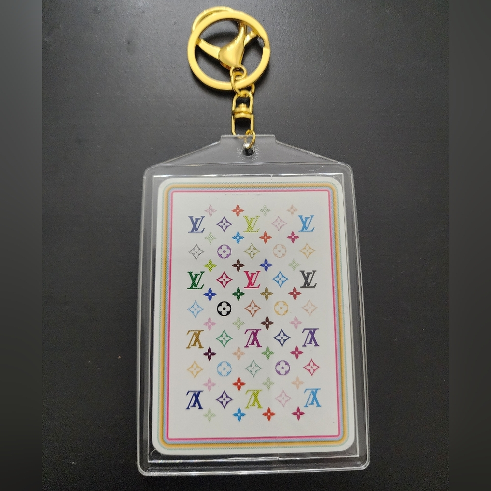 Louis Vuitton x Takashi Murakami "Blanc" S/S2003 Playing Card With Gold Keychain